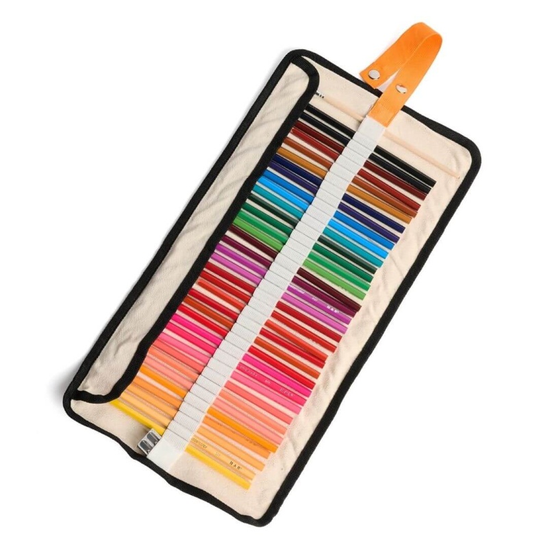 Watercolor Pencils With Canvas Rollup