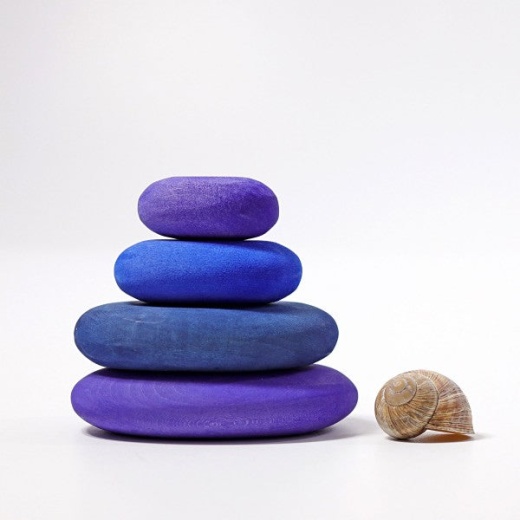 Grimm's River Pebbles Wooden Blocks Building Set