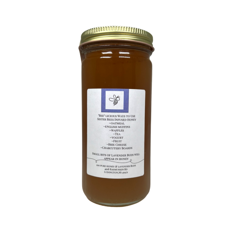Lavender Infused Honey - 8 Oz