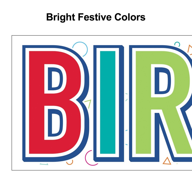 Plas Jumbo Happy Birthday Yard Sign Set