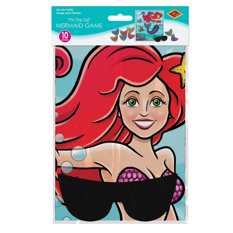 Pin the tail on the mermaid game