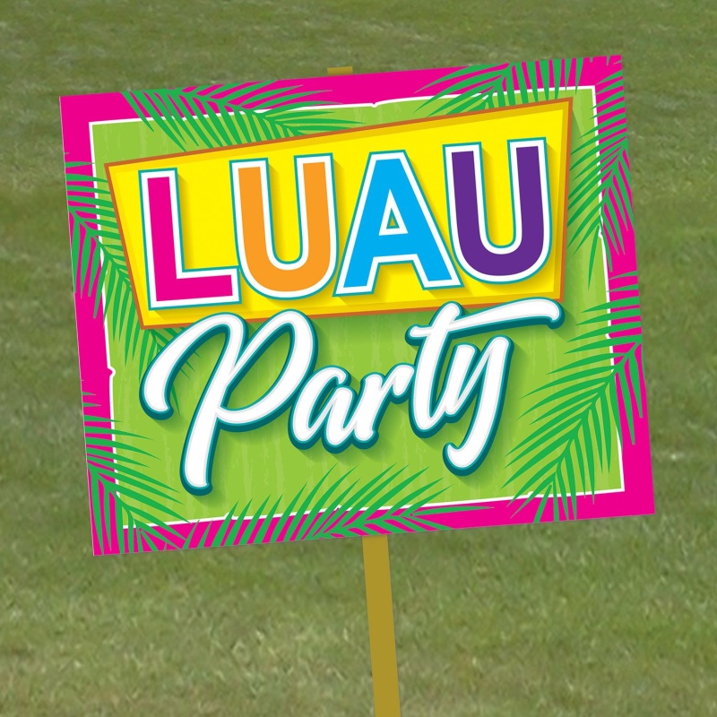 Luau Party Yard Sign