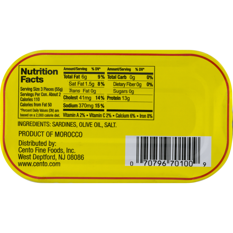Cento Skinless & Boneless Sardines (25X4.38 Oz)
