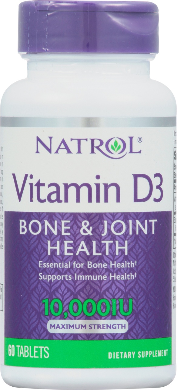 Natrol Vitamin D3, 10,000 Iu (60 Tab)