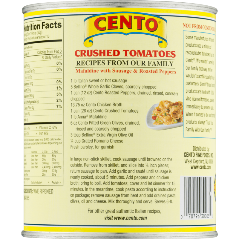 Cento Crushed Tomatoes (12X28oz )