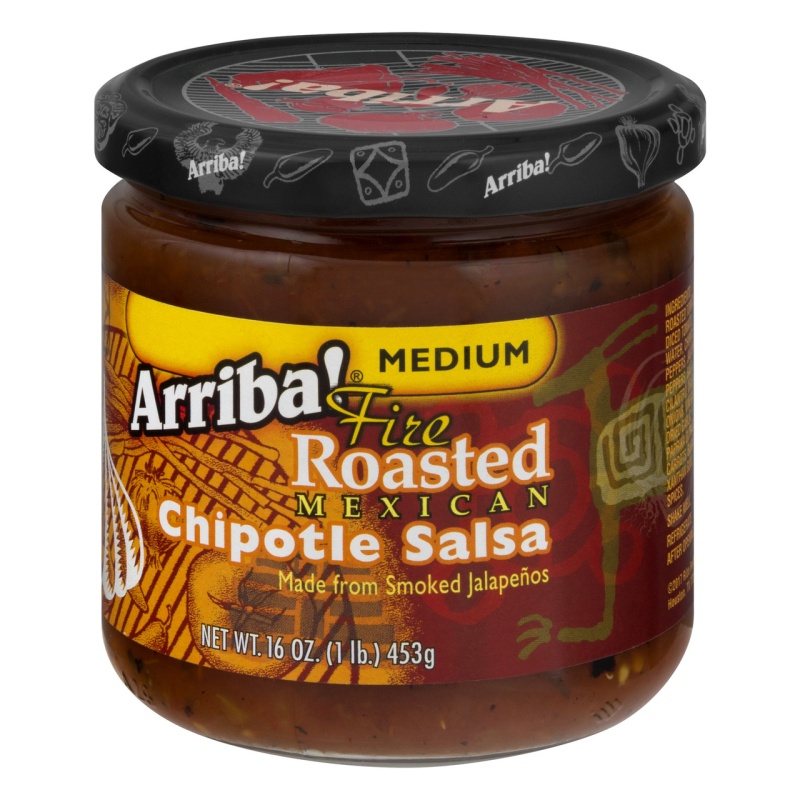 Arriba! Medium Fire Roasted Mexican Chipotle Salsa (6X16oz)