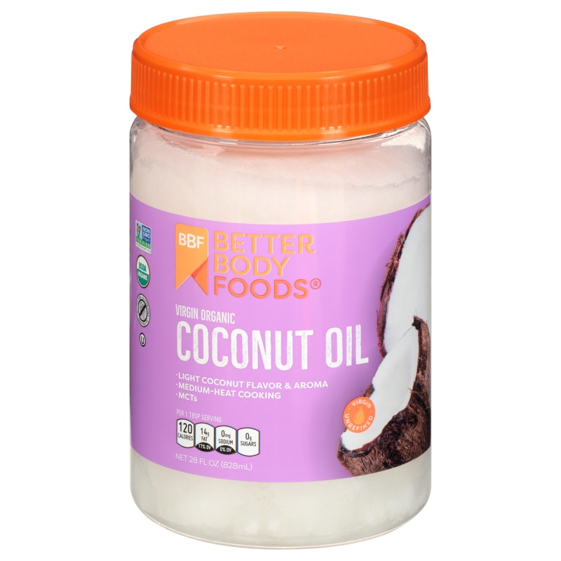 Better Body Foods Coconut Oil, Extra Virgin (6X28 Oz)