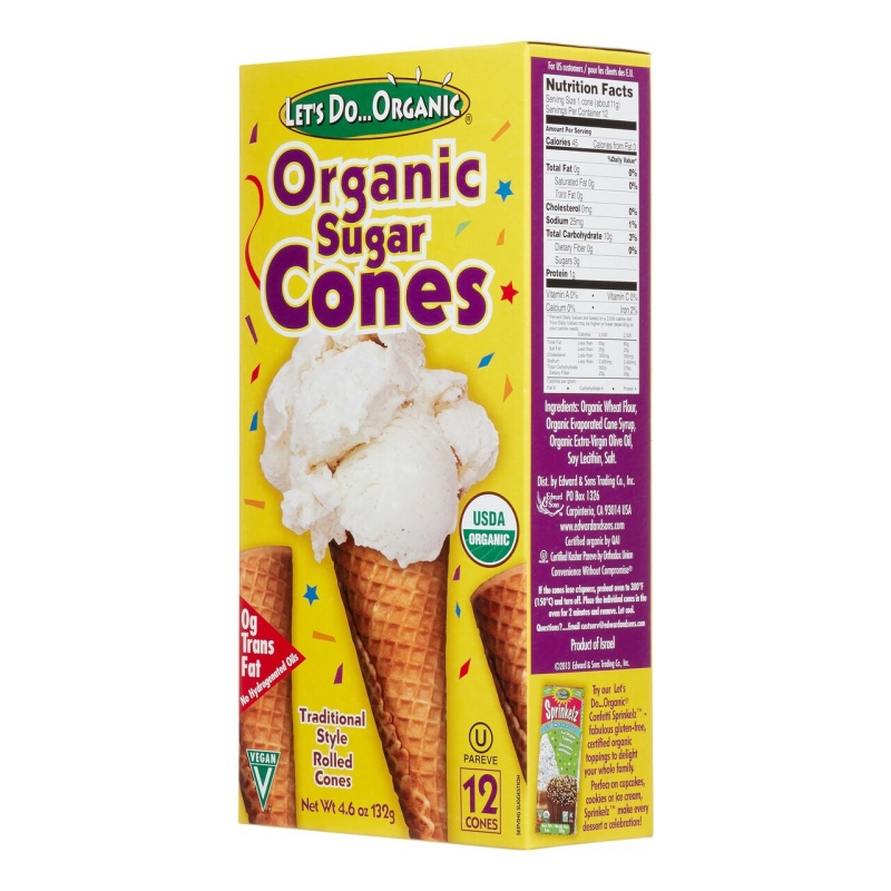 Let's Sugar Cones (12X4.6Oz )