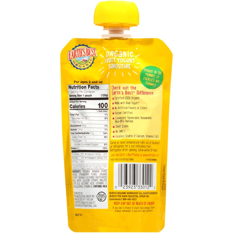 Earth's Best Baby Foods Strawberry Banana Juice (2X6x4.2 Oz)
