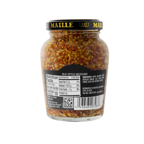 Maille Mustard Old Style Whole Grain Dijon (6X7.3 Oz)