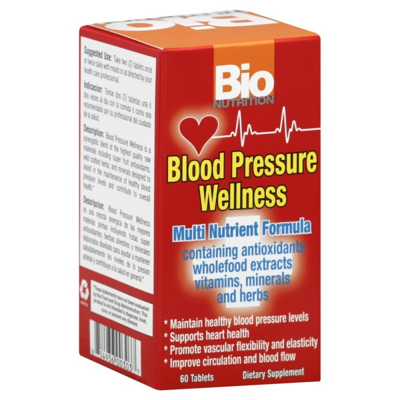 Bio Nutrition Blood Pressure Wellness (1X60 Tablets)