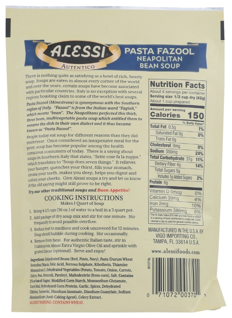 Alessi Pasta Fazool (6X6oz )