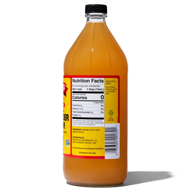 Bragg Liquid Aminos Org Raw Unsweetened Apple Cider Vinegar (12X32 Oz)