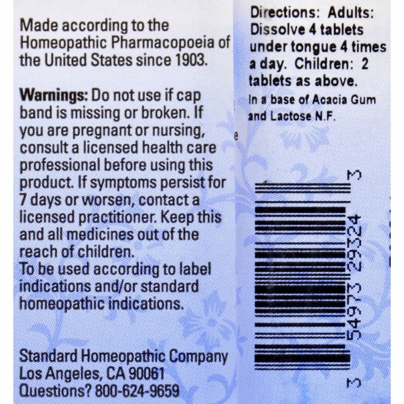 Hylands Homeopathic Phosphorus 30X Cough And Sore Throat 250 Tablets