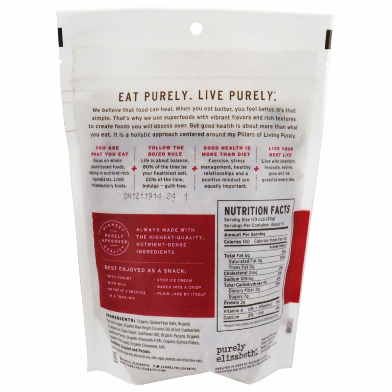 Purely Elizabeth Cranberry Pecan Ancient Grain Granola Cereal (6X12.5 Oz)