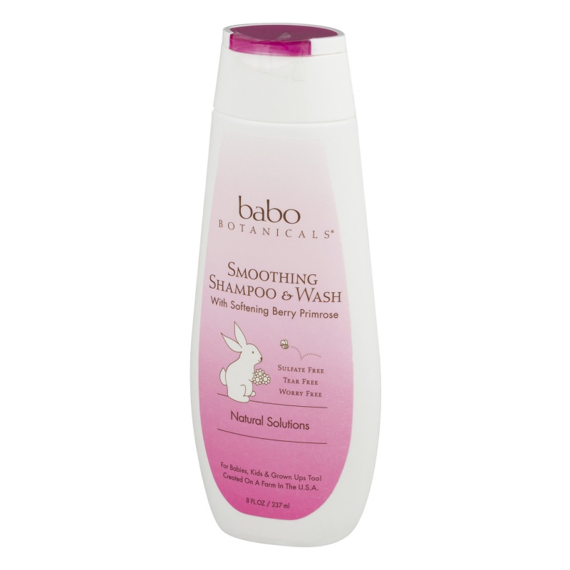 Babo Botanicals Smooth Detangling Shampoo Berry Primrose (8 Fl Oz)