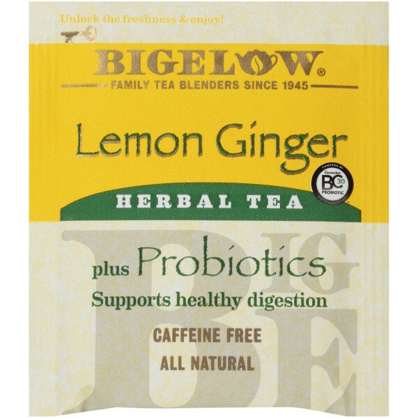 Bigelow Tea Herb Plus Probiotics Lemon Ginger (6X18 Bag )