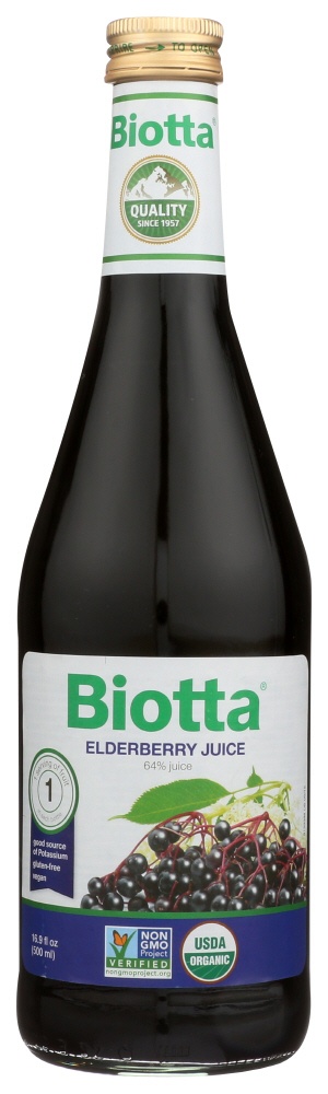 Biotta Elderberry Juice For Your Respiratory & Immune (6X16.9Oz)