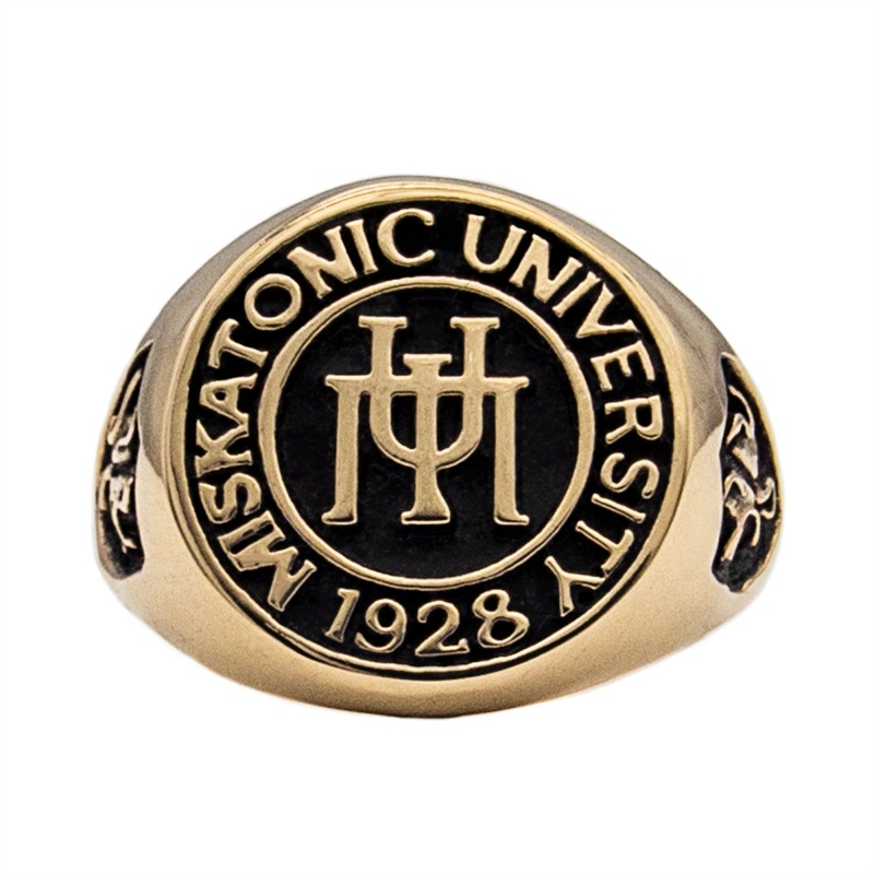 Gold Miskatonic University Class Ring