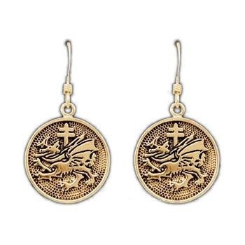 Gold Order of the Dragon Earrings