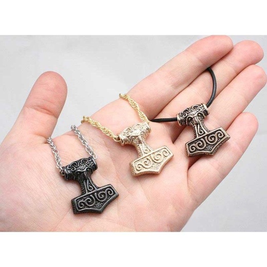 Leif Helgarson's Thor's Hammer Pendant - Solid Bronze