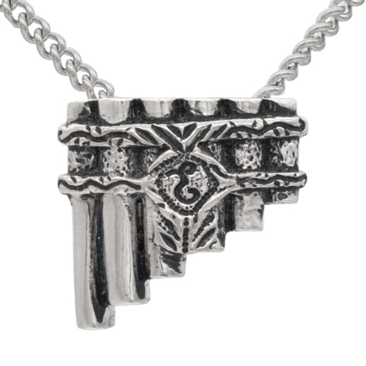 Eolian Talent Pipes Necklace Back Hanging