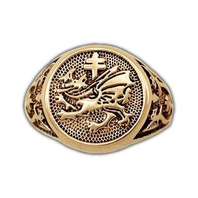 Gold Order of the Dragon Signet Ring