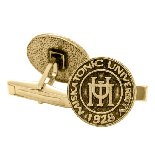 Gold Miskatonic University Cufflinks