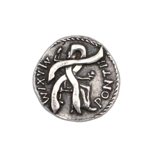 Anduriel's Blackened Denarius Coin - Sterling Silver Fallen Angel Soul Token from Badali Jewelry
