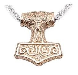 Leif Helgarson's Thor's Hammer Pendant - Solid Bronze