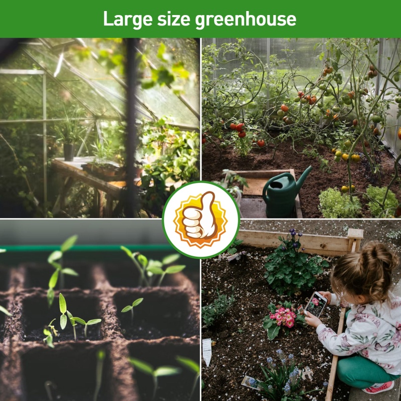 6' X 10' Walk-In Polycarbonate Greenhouse, Aluminum Heavy Duty Greenhouse Kit For Backyard Use In Winter
