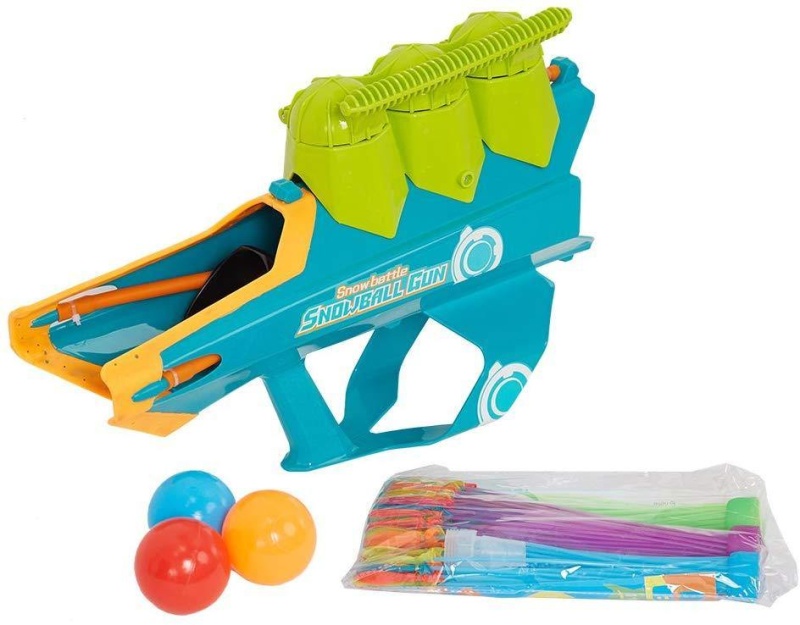 3 In 1 Snowball Launcher Gun Water Ballon Shooter Snowbattle Toy For Kids