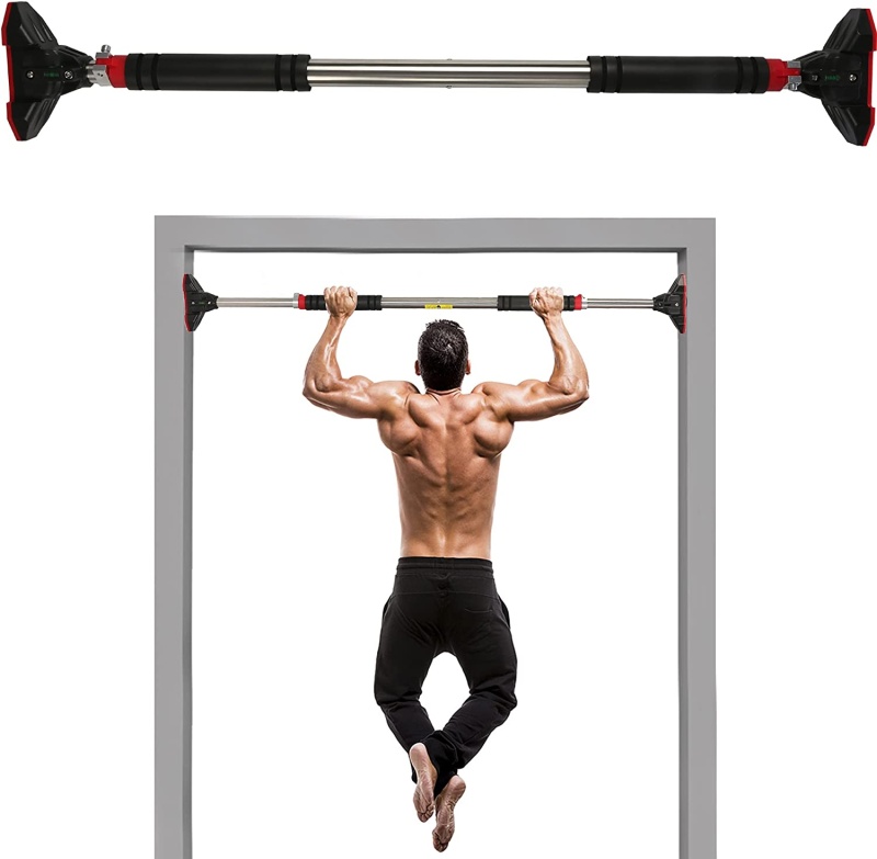 2 X Doorway Pull Up Bar Multifunctional Locking Chin Up Bar W/ Adjustable Width