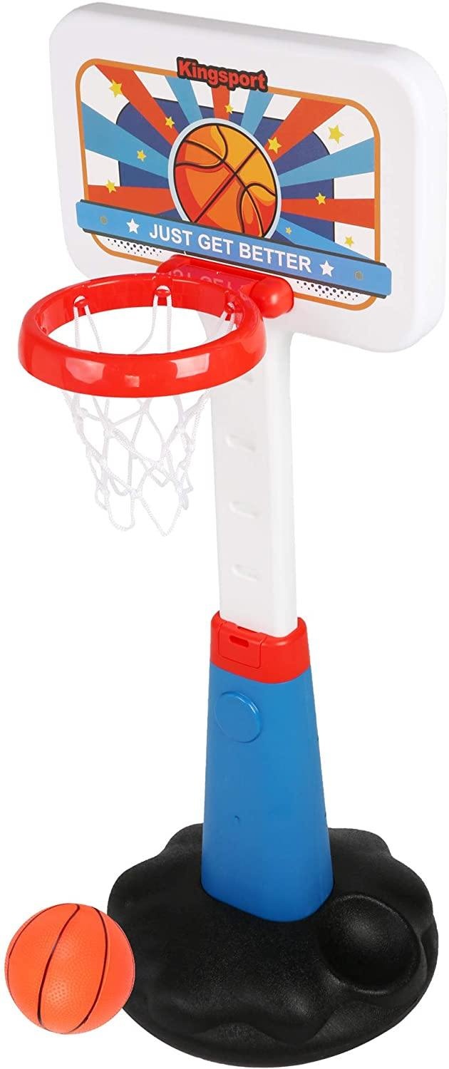 Basketball Hoop For Toddlers Kids Indoor And Outdoor Easy Score Basketball Goal Set Height Adjustable Basketball Stand, Easy To Assemble