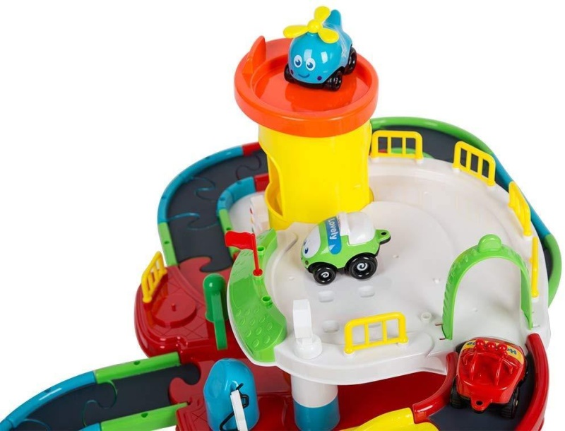Kids Parking Toys Smart Track Rail Car Diy Multi Track
