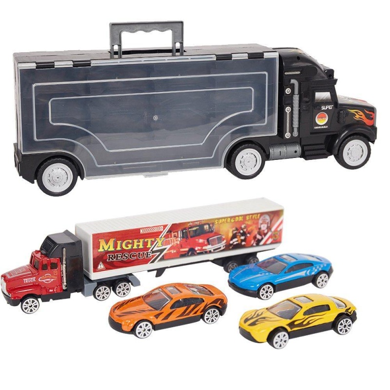 (Out Of Stock) Transporter Vehicle With Die Cast Metal Truck Car