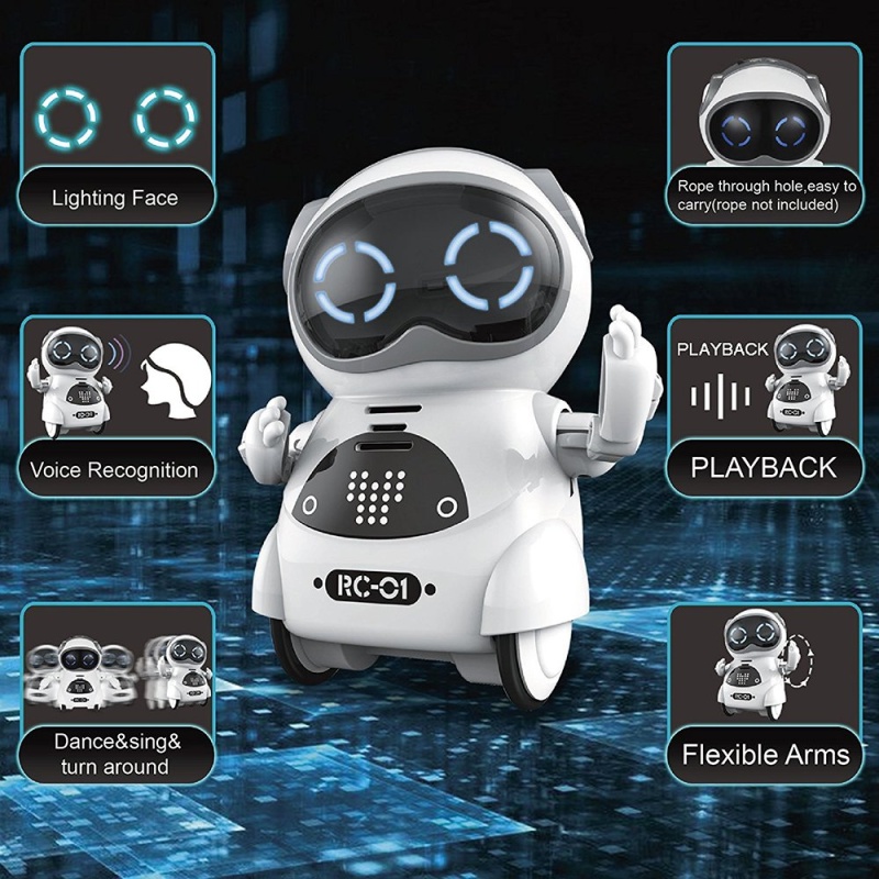 Smart Mini Pocket Robot Toys For Kids Dancing Robot For Toddlers