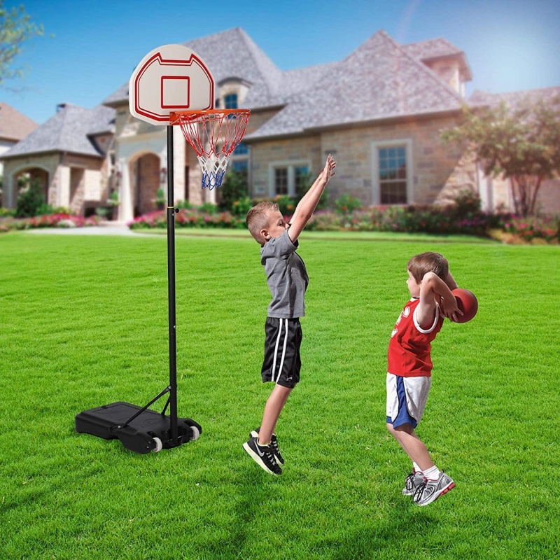 (Out Of Stock) Portable Basketball Hoop Kids Indoor Outdoor Sport Basketball Goal Height Adjustable