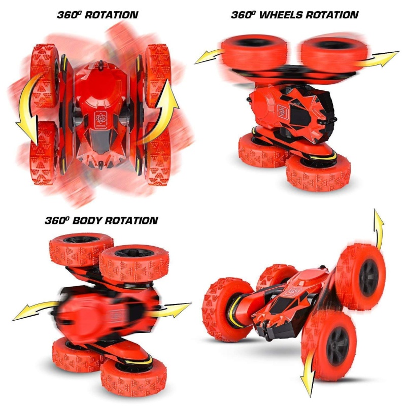 (Out Of Stock) 2.4G Stunt Rc Car Double Sided Rotating Tumbling 4Wd Remote Control Monster Truck