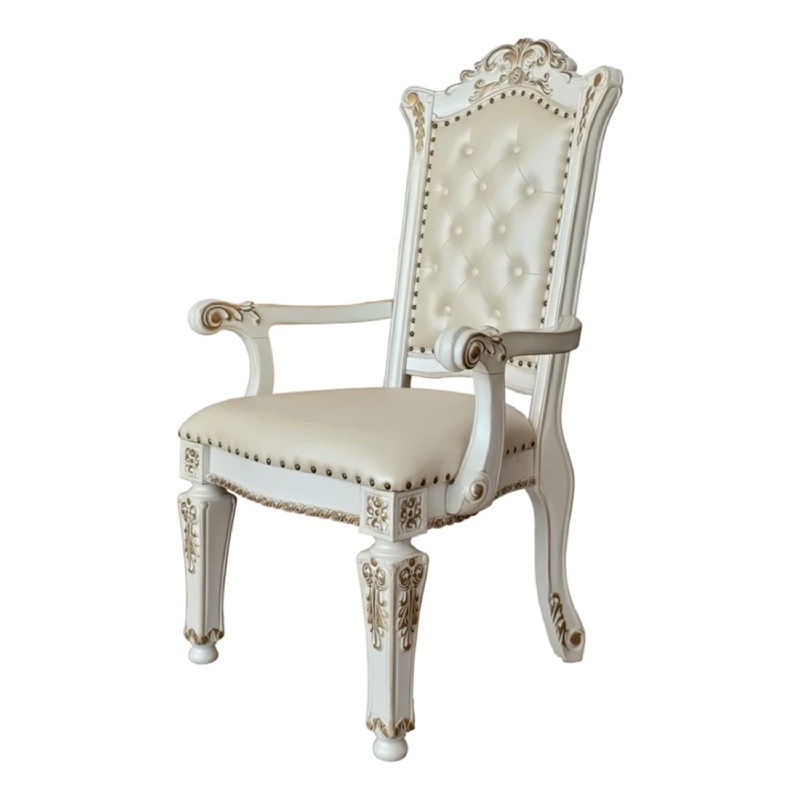 27 Inch Classic Vegan Leather Armchair