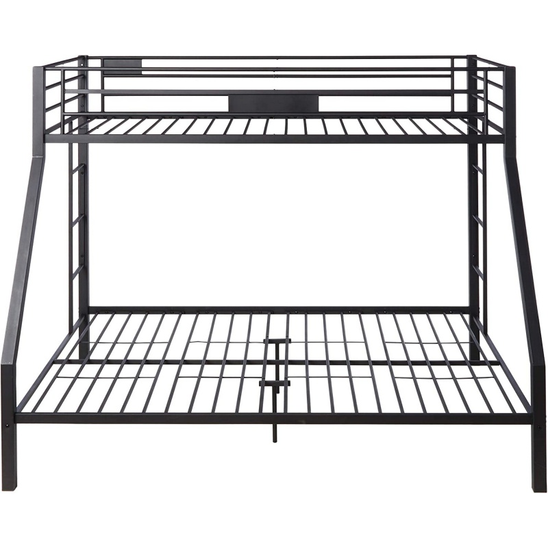 Metal Twin Xl/Queen Bunk Bed, Black Sand
