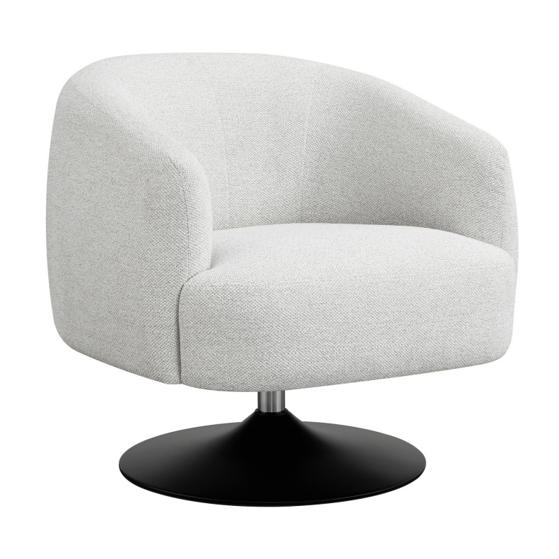 32 Inch Barrel Swivel Accent Chair