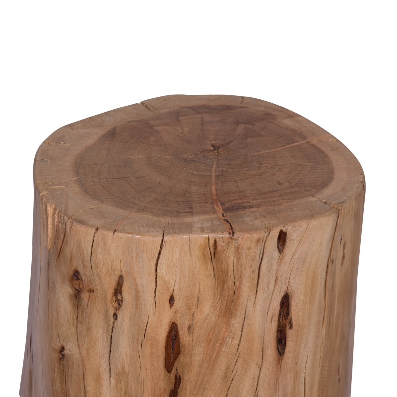 17 Inch Accent Stump Stool End Table