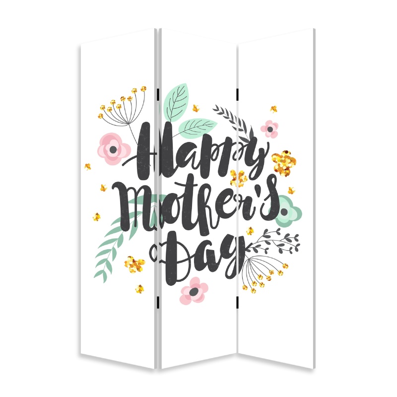 72 Inch 3 Panel Canvas Room Divider