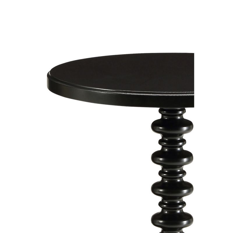 Astonishing Side Table With Round Top, Black