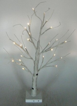 Artificial Decorative Led White Birch Tree
