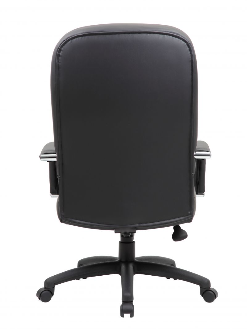 Boss High Back Caressoftplus Vinyl Chair In Black