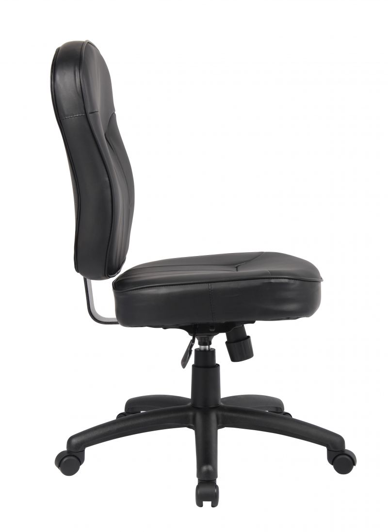 Boss Black Leather Task Chair