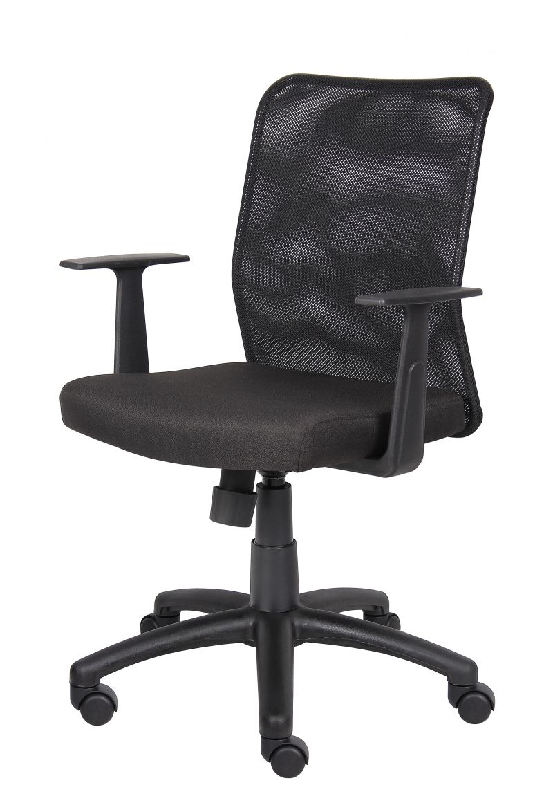 Boss Budget Mesh Task Chair W/ T-Arms