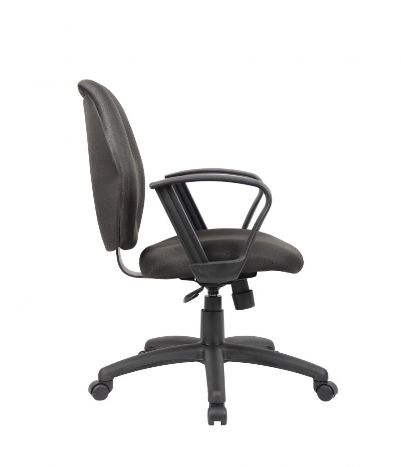 Boss Black Task Chair W/Loop Arms